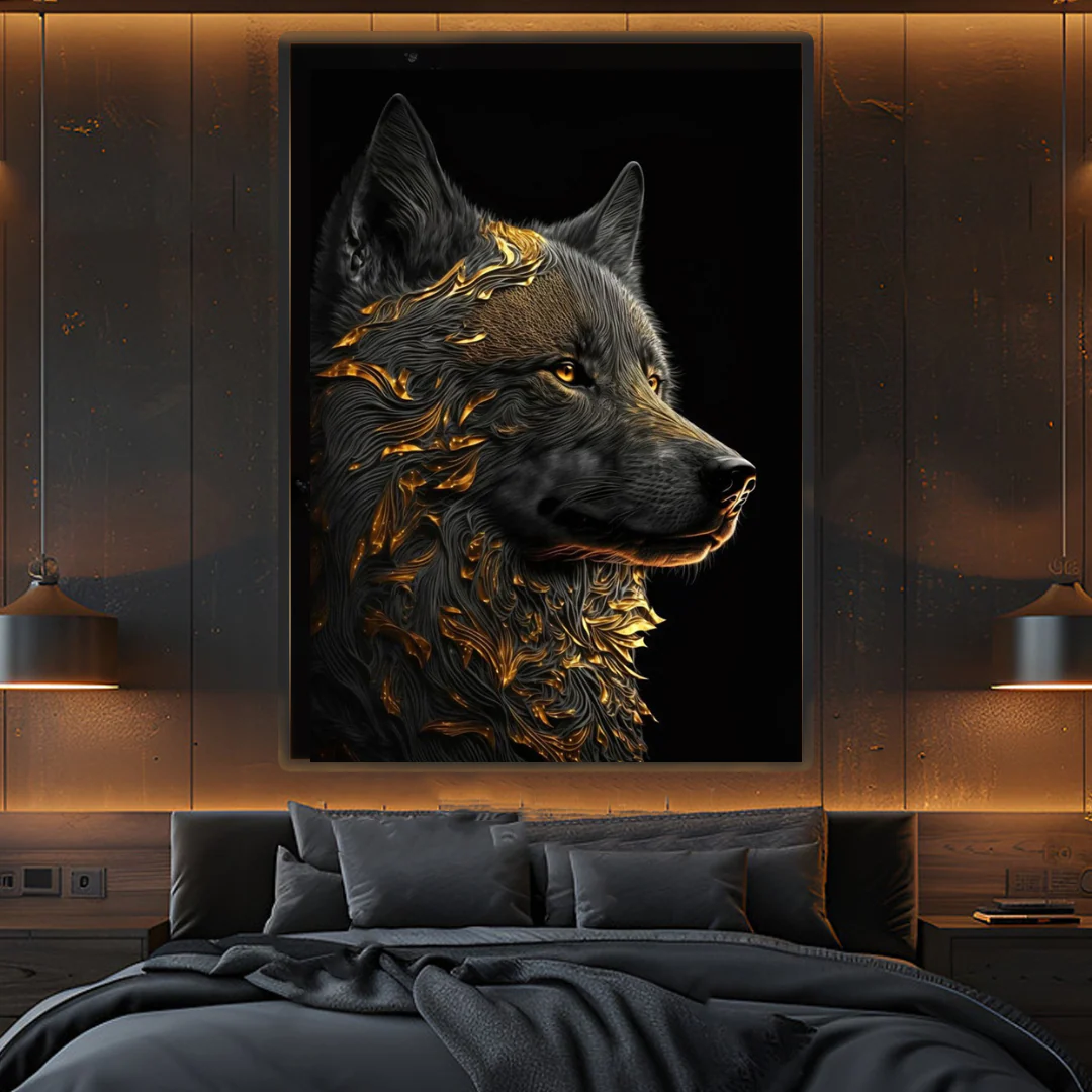 Regalia™ – Wild Majesty Kunstsammlung – Tiermotive in Schwarz und Gold