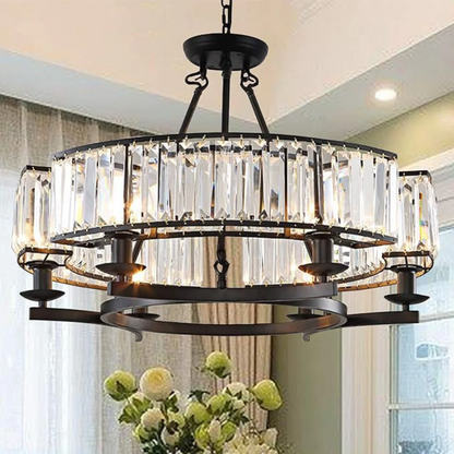 Lustre™ – Kristallleuchter – Elegantes Beleuchtungsdesign in Schwarz und Gold